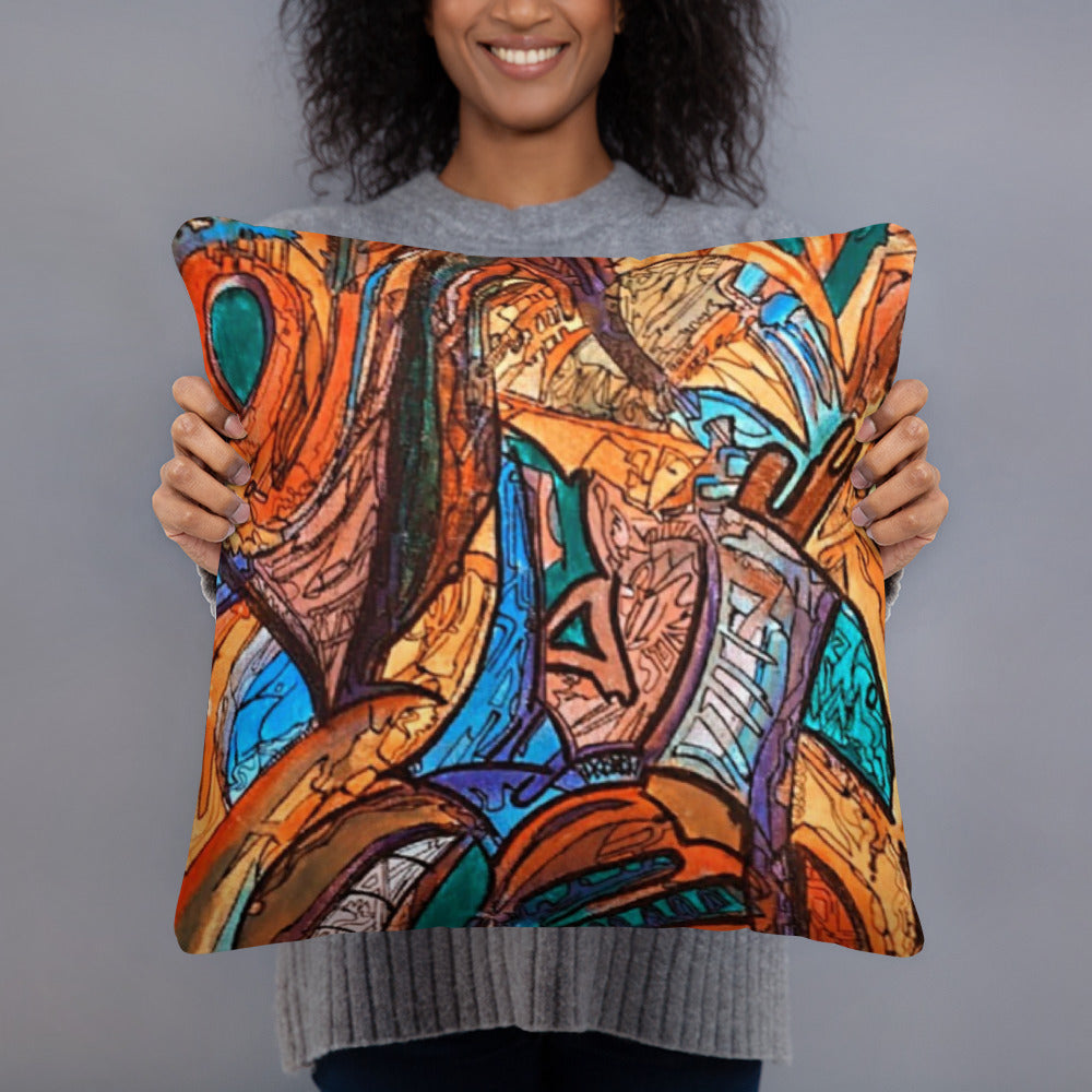 Scarecrow’s VineyardThrow Pillow